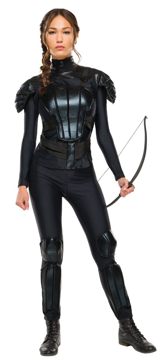 The Costume Center Black Katniss Everdeen Women Adult Halloween Costume -  Medium
