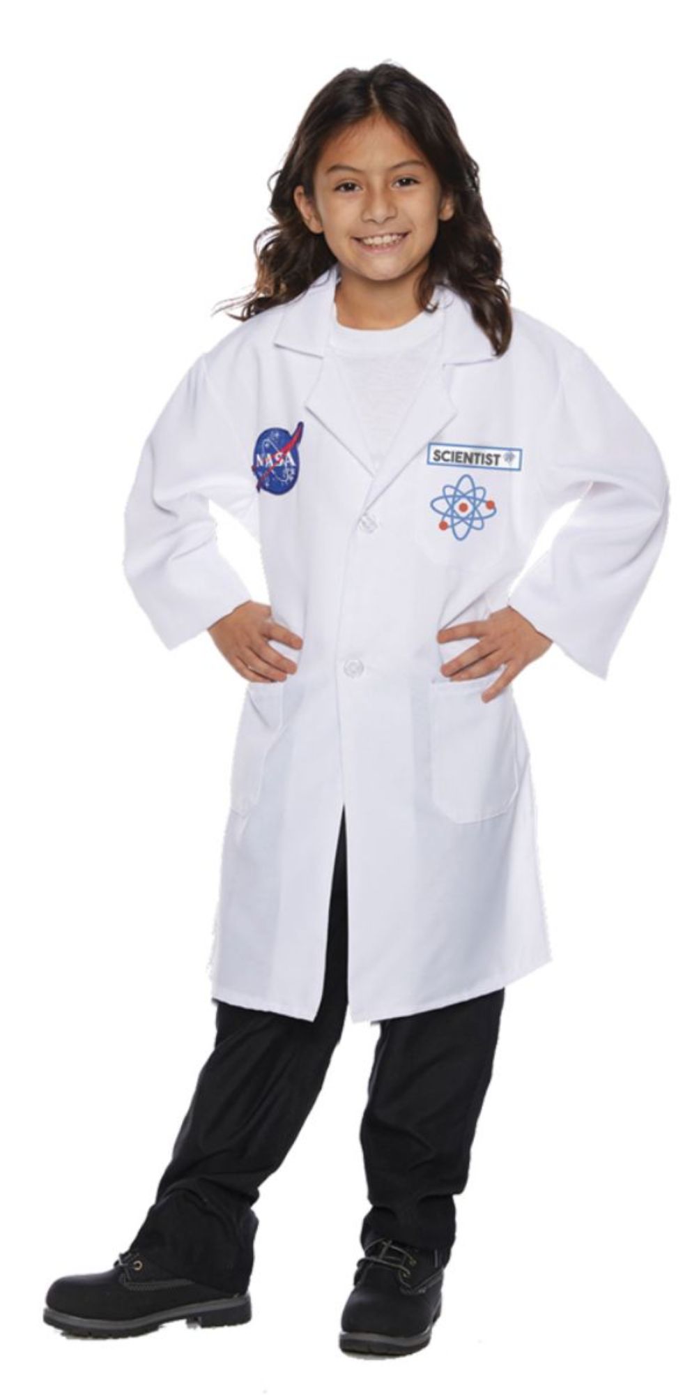 The Costume Center White Rocket Scientist Lab Coat Unisex Child Halloween Costume Accessory - Medium