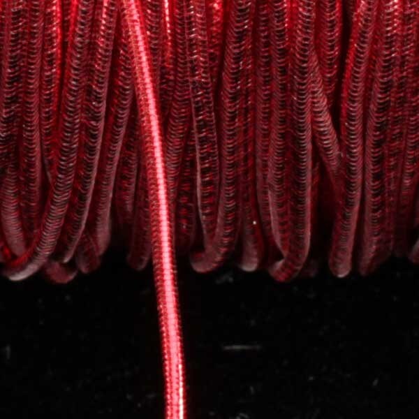 The Ribbon People Red Braided Elastic Craft Cord 0.25&#x22; x 218 Yards