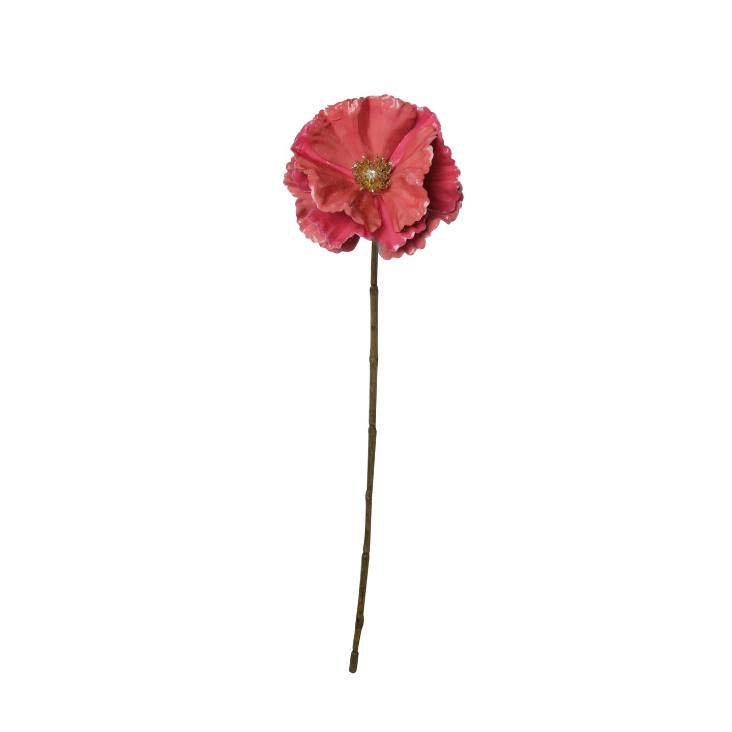 Northlight Poppy Flower Artificial Christmas Stem Spray - 18&#x22; - Pink