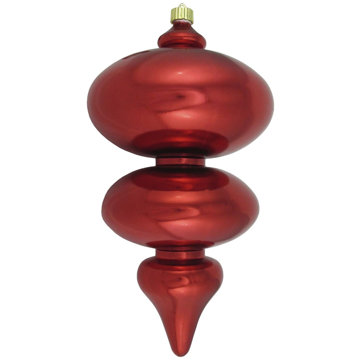 Christmas by Krebs Sonic Red Shatterproof Shiny Christmas Jumbo Finial Ornament 15&#x22; (380mm)