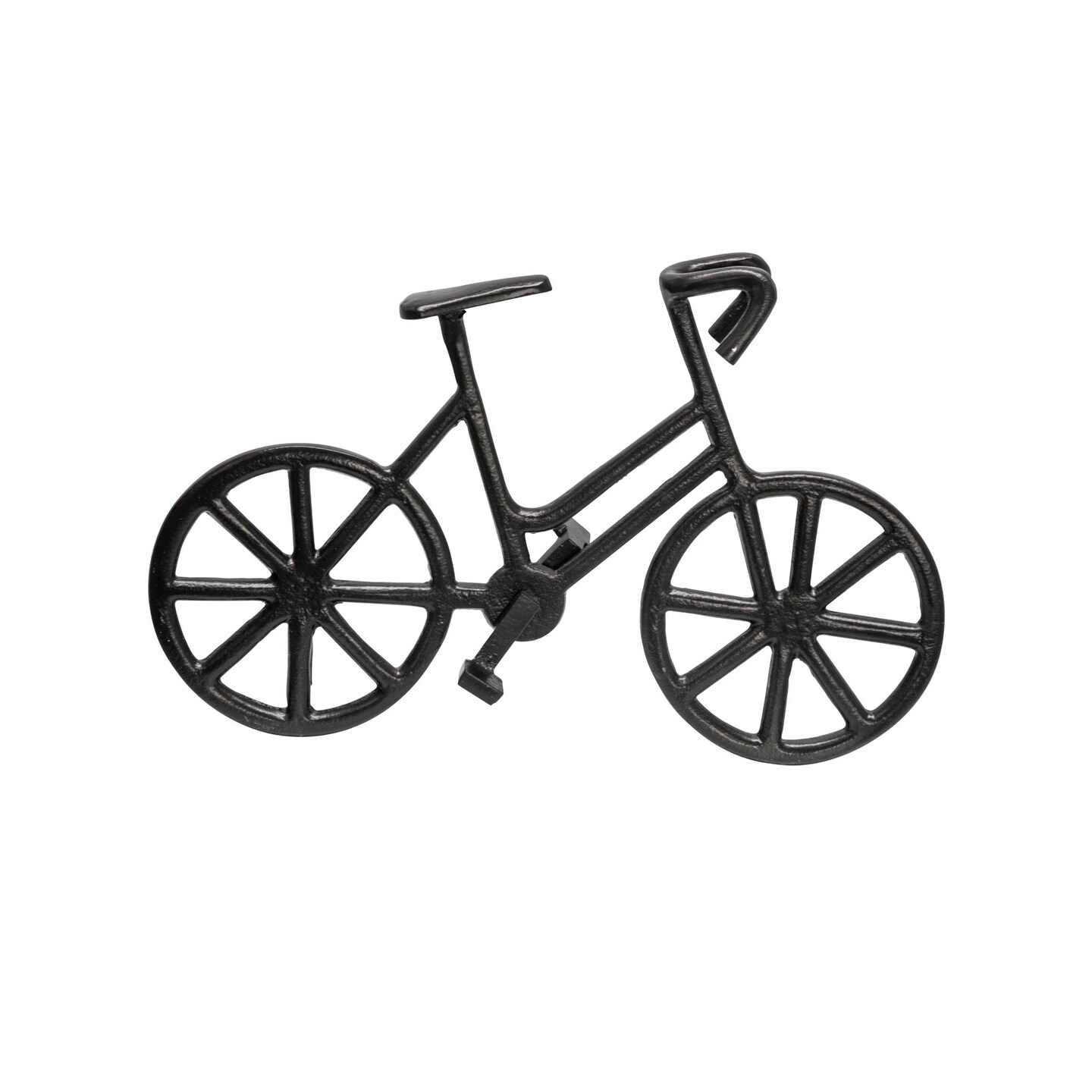 Kingston Living 14&#x22; Charcoal Black Bicycle Tabletop Decor