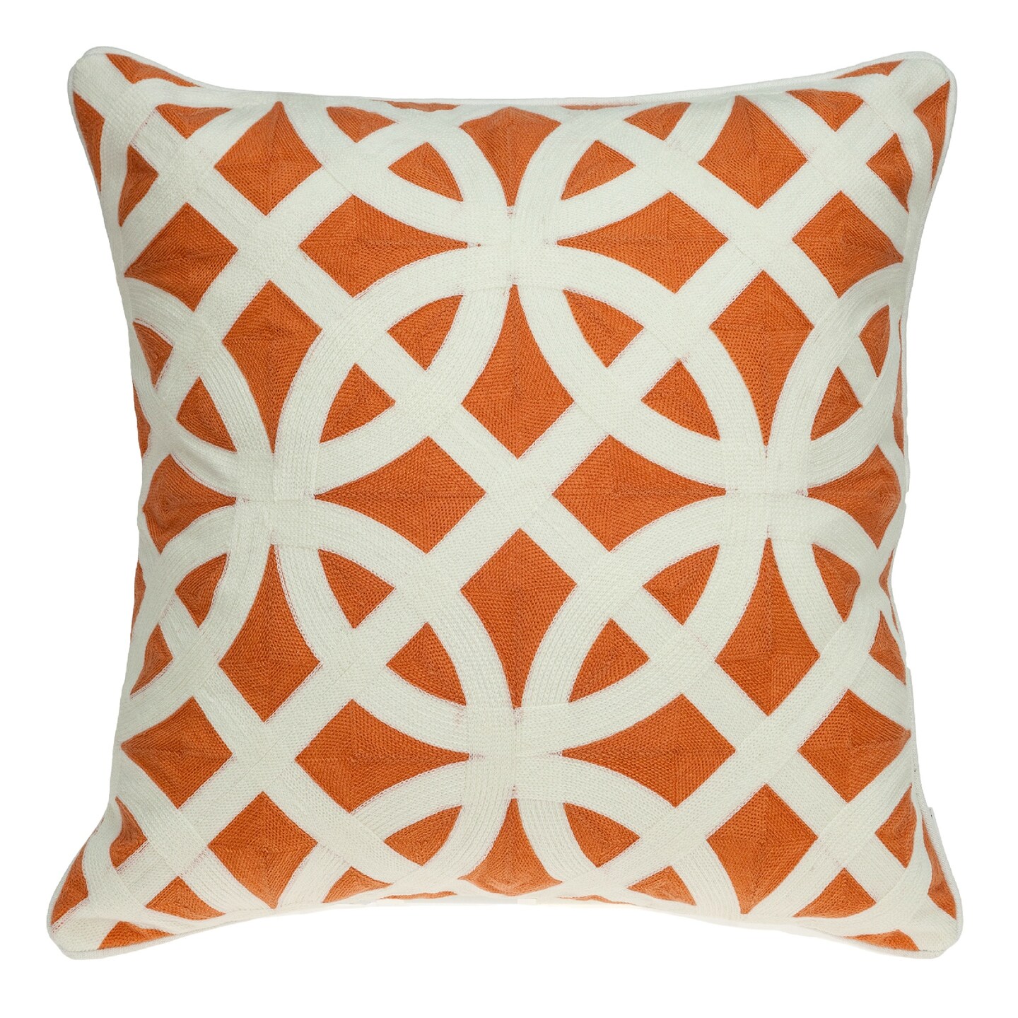 Nassau Collection 20&#x22; Multicolored Geometrical Patterned Throw Pillow
