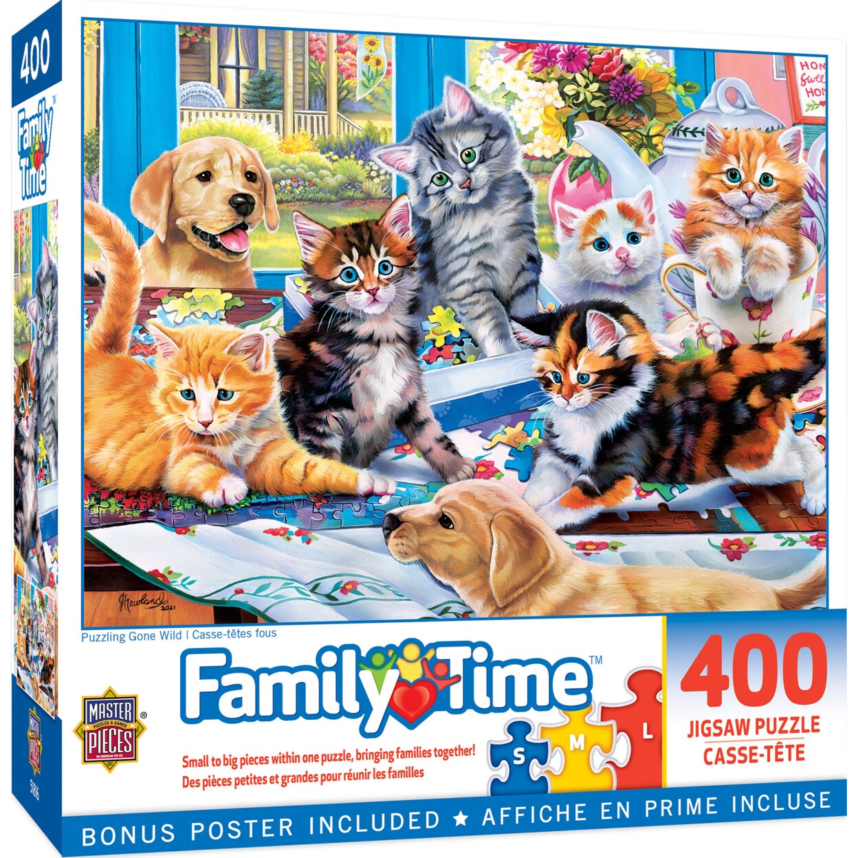 Masterpieces   400 Piece Jigsaw Puzzle - Puzzling Gone Wild - 18&#x22;x24&#x22;