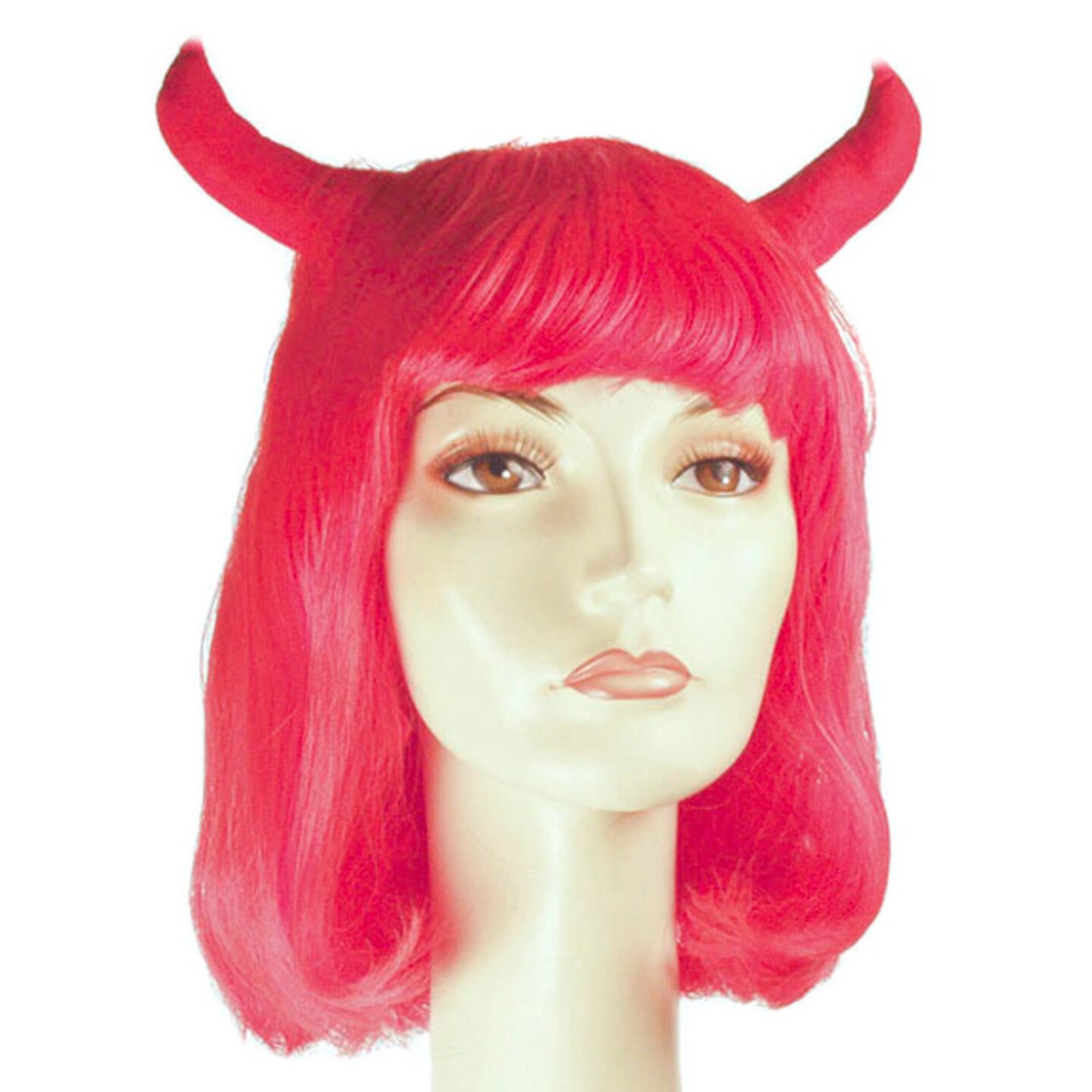 The Costume Center Red Horned Devil Women Adult Halloween Wig Costume