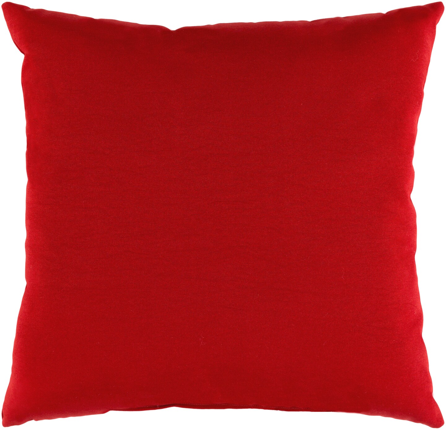 Tiwari Home 16&#x22; Bright Red Square Throw Pillow Cover with Piping Trim