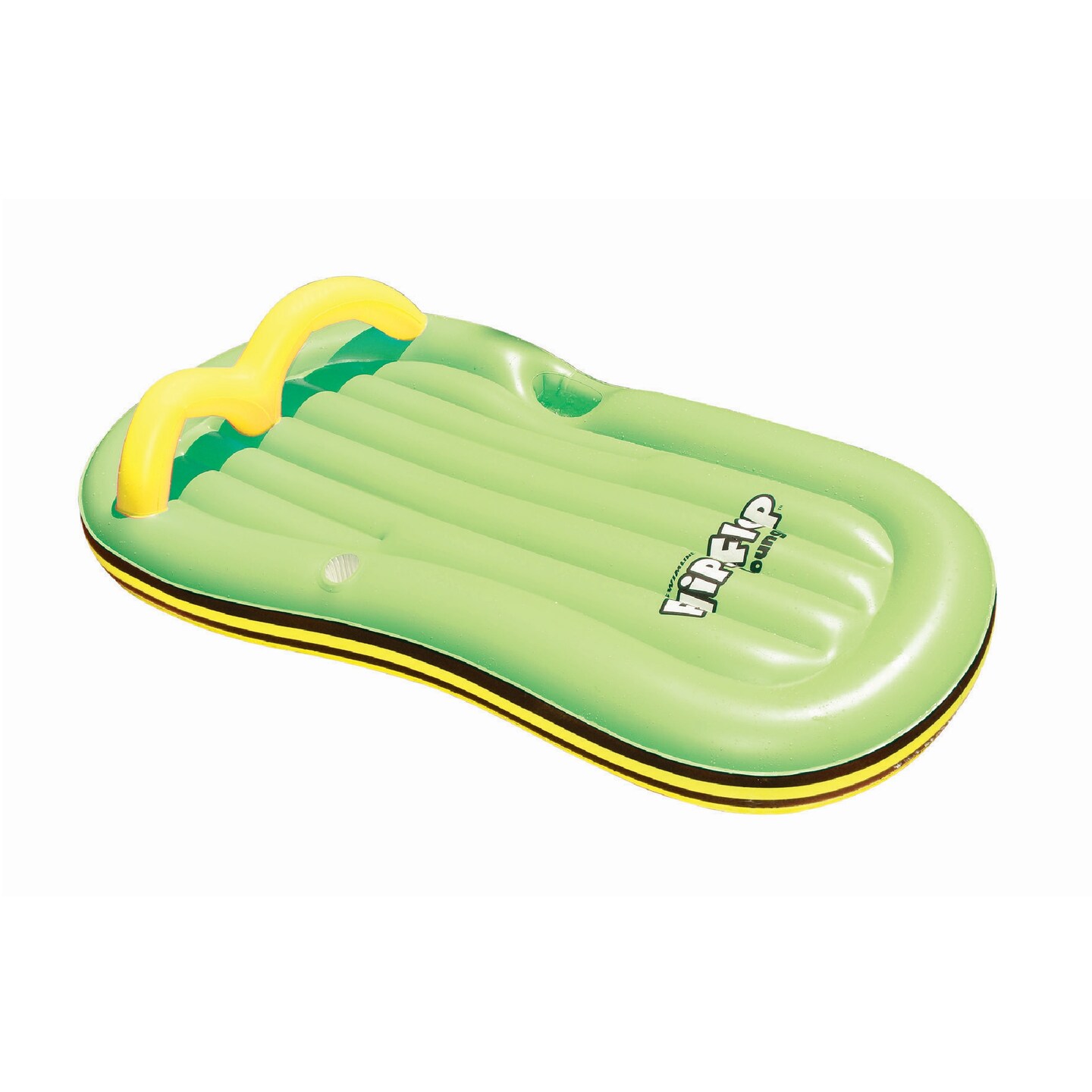Swim Central 78&#x22; Inflatable Green Flip Flop Lounge Swimming Pool Float