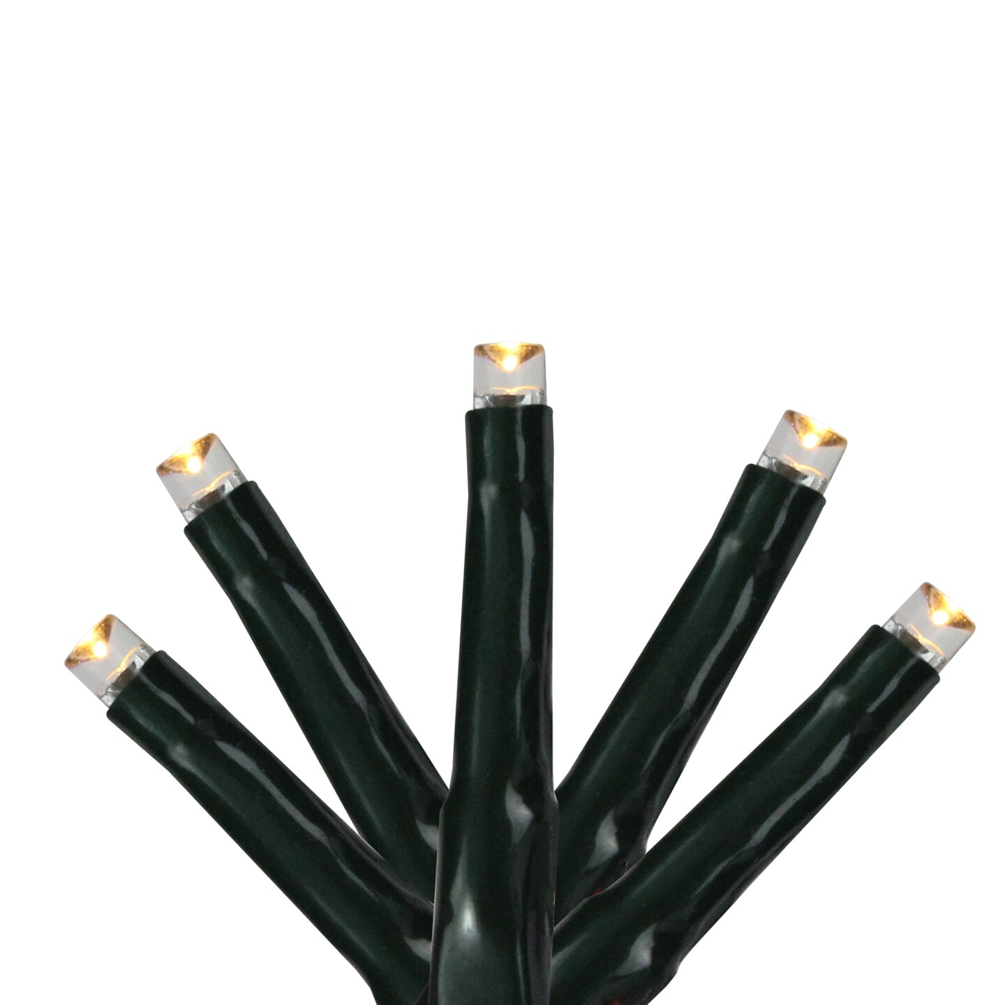 Roman LED USB Wide Angle Multi-Function Christmas Lights - Warm White  - 62&#x27; Green Wire - 750ct