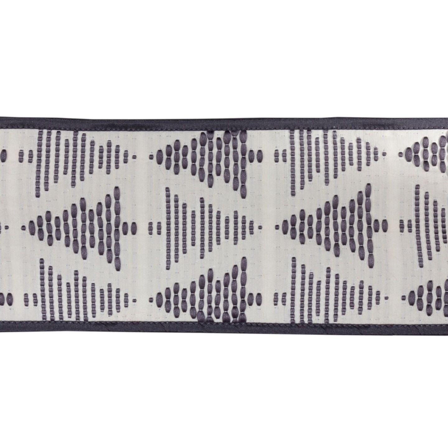 Melrose Christmas Tree Wired Craft Ribbon - 4&#x22; x 5 Yards - White and Black - Set of 2