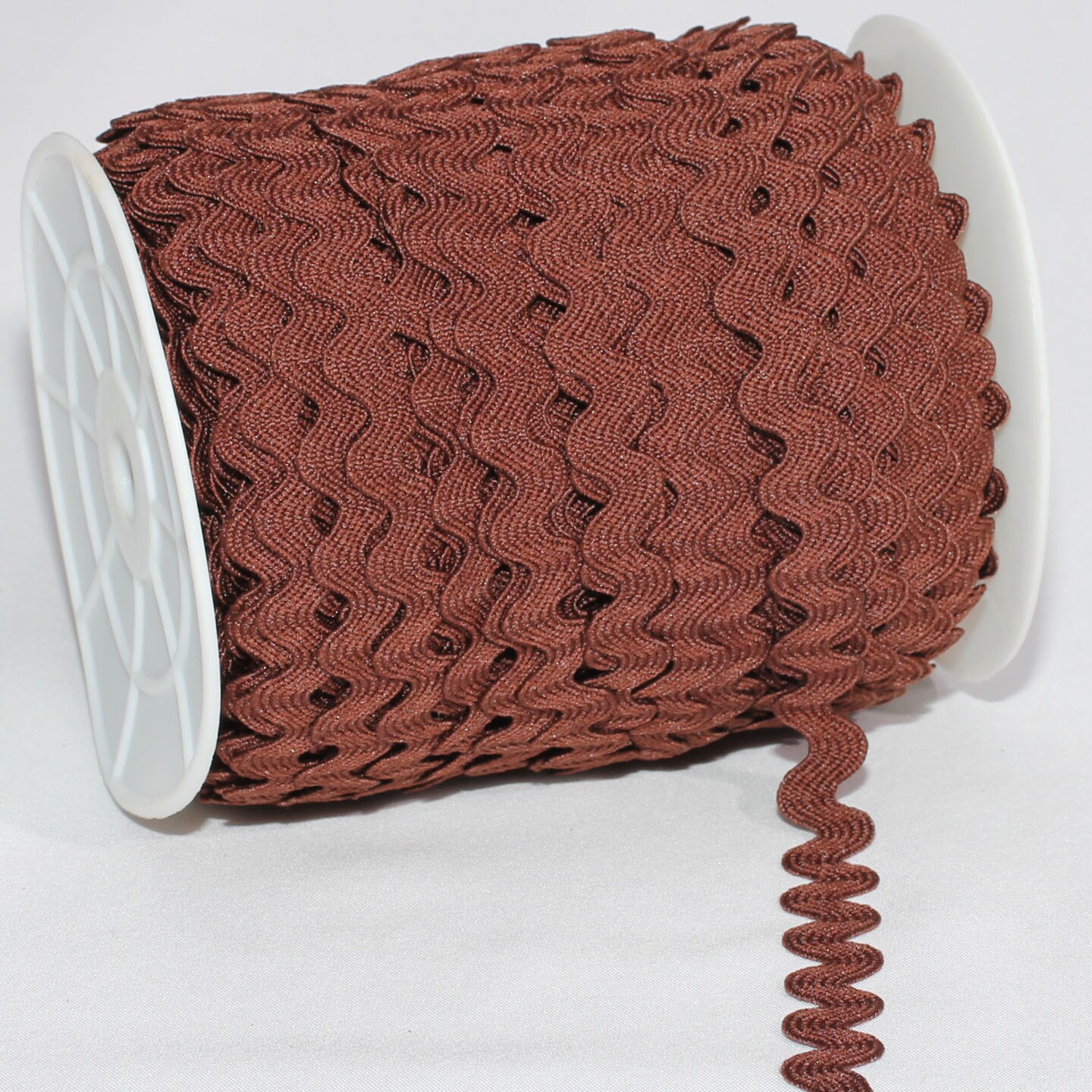 The Ribbon People Brown Woven Edge Ric Rac Craft Ribbon 0.25" x 55 Yards