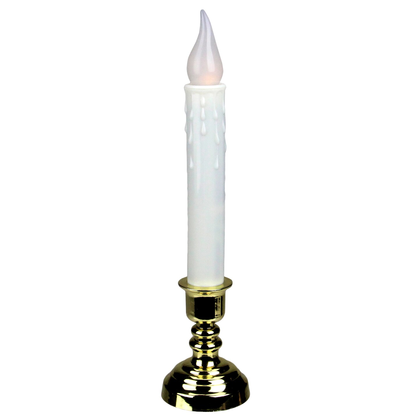 Northlight 8.5&#x22; White LED Christmas Candle Lamp with Automatic Timer