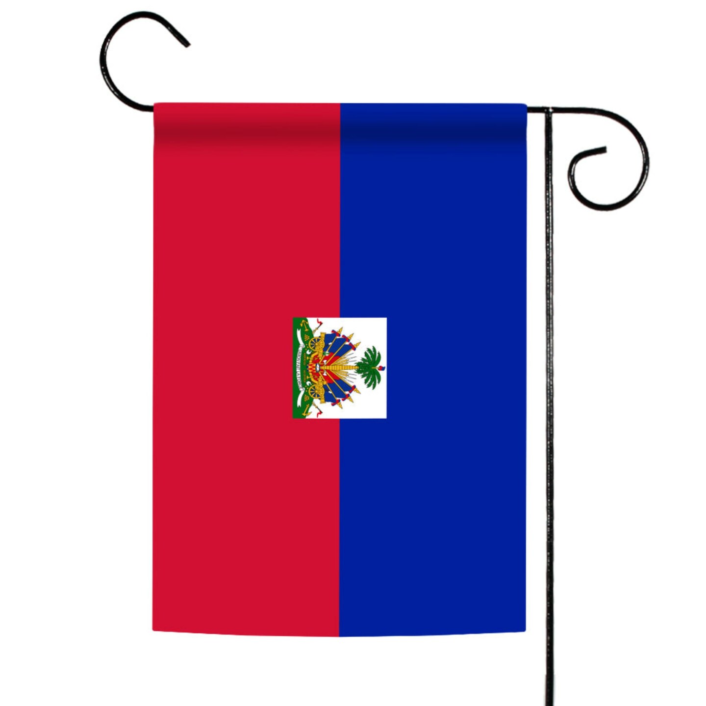 Toland Home Garden Blue and Red Haiti Outdoor Garden Flag 18&#x22; x 12.5&#x22;