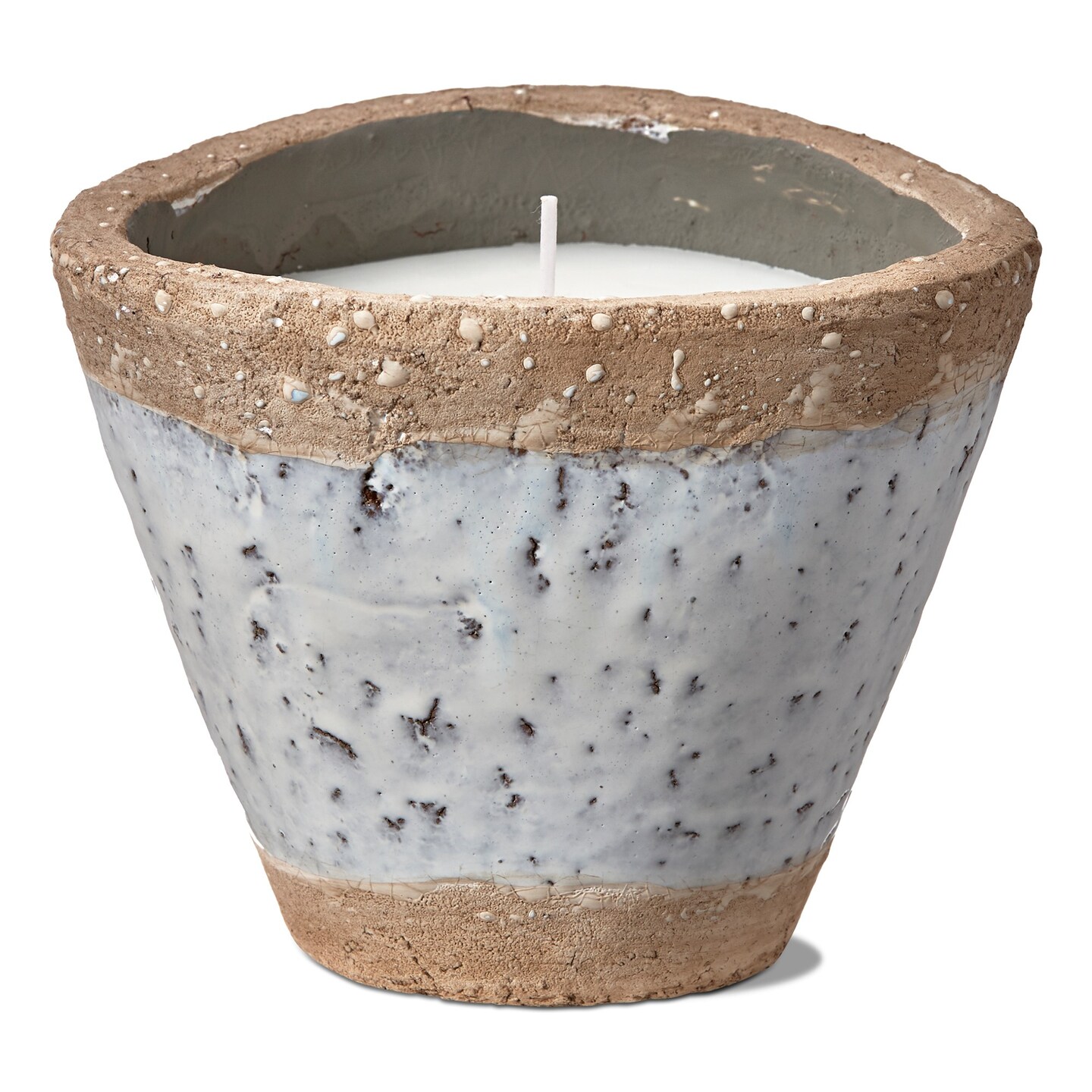 Laguna Rustic Rim Unscented Citronella Terra Cotta Pot, 6.1L x 6.1W x 4.9H, 10 oz., Burn Time 10 Hours.
