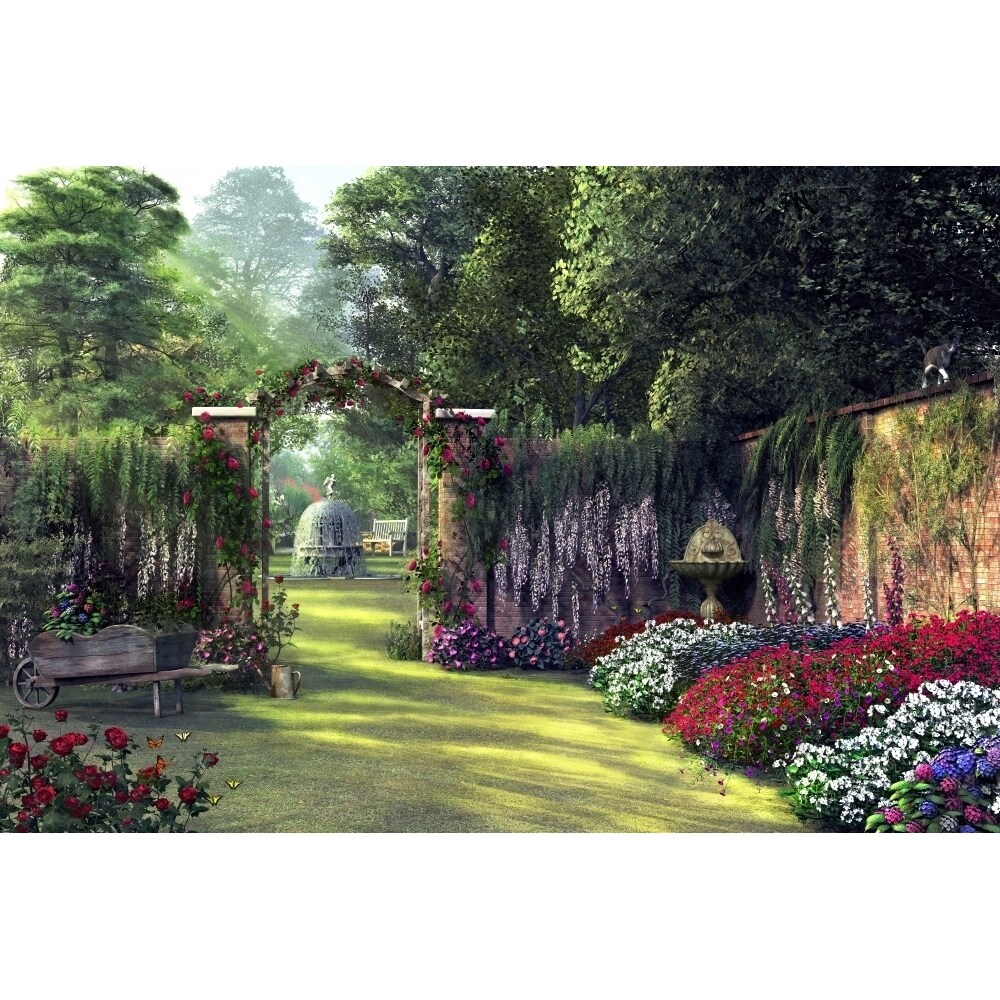 Floral Garden Poster Print By Dominic Davidson