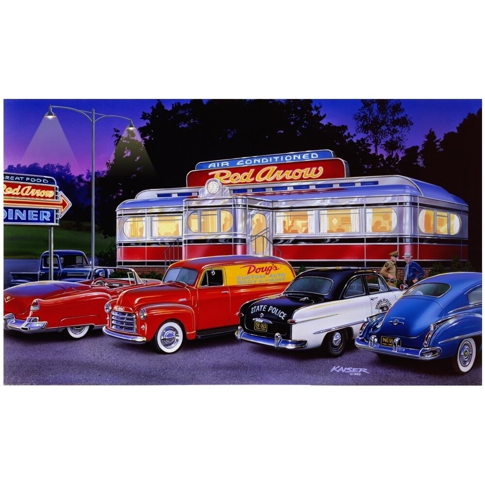 Posterazzi Red Arrow Diner  Poster Print by Bruce Kaiser
