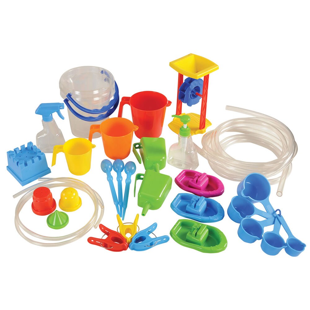 EDX Education Classroom Water Play Set - 35 Pieces