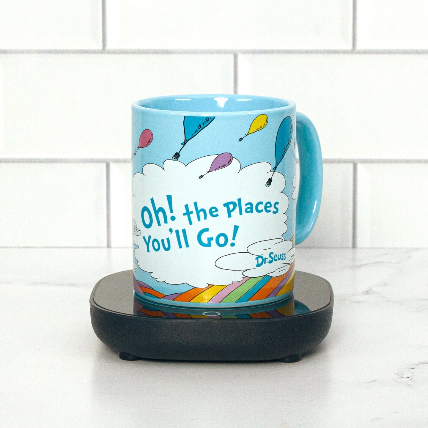 Uncanny Brands Dr. Seuss Oh, the Places You&#x27;ll Go Mug with Warmer