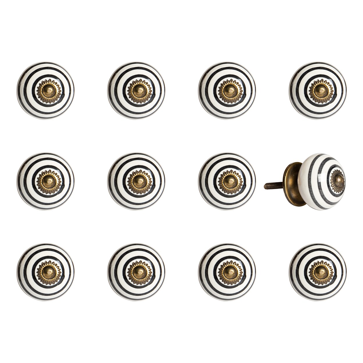 Knob-It    Classic Cabinet and Drawer Knobs  12-Piece  17