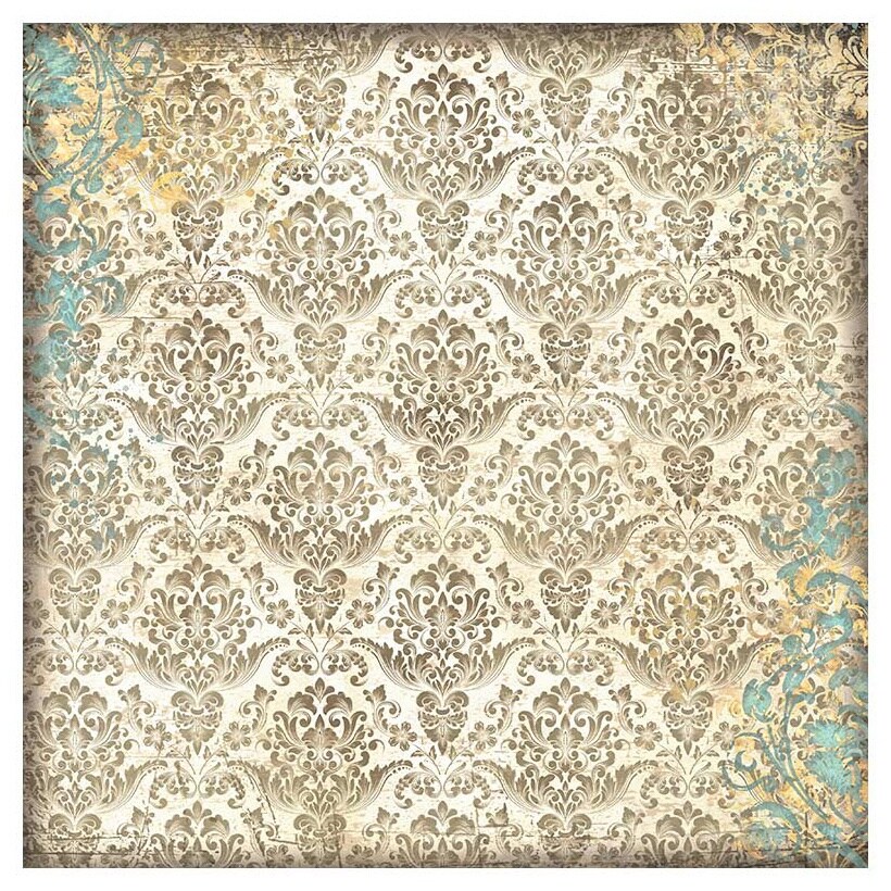 Stamperia Polyester Fabric 12"X12" 4/Pkg-Sir Vagabond In Fantasy World