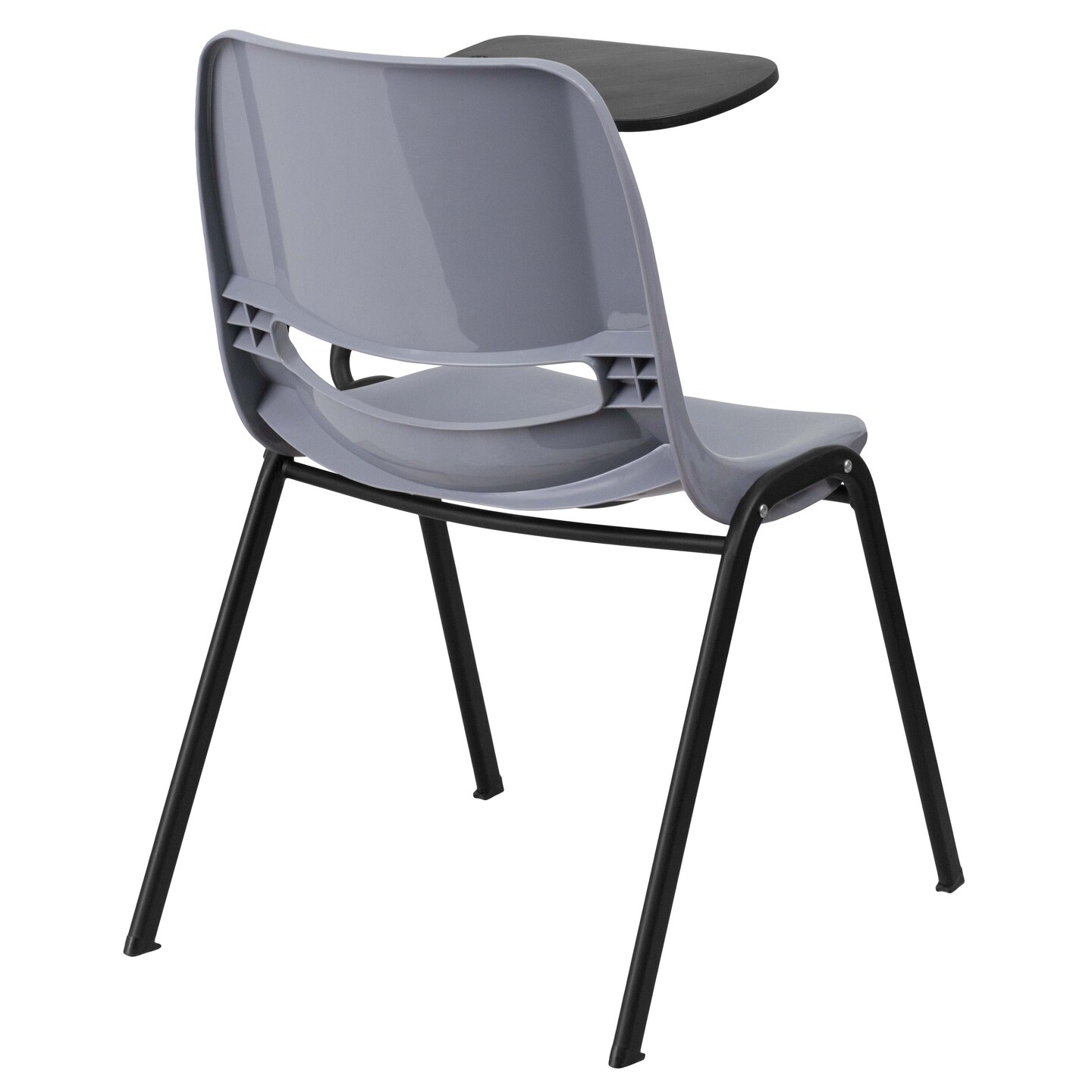 Emma and Oliver Ergonomic Shell Chair with Left Handed Flip-Up Tablet - Tablet Arm Desk