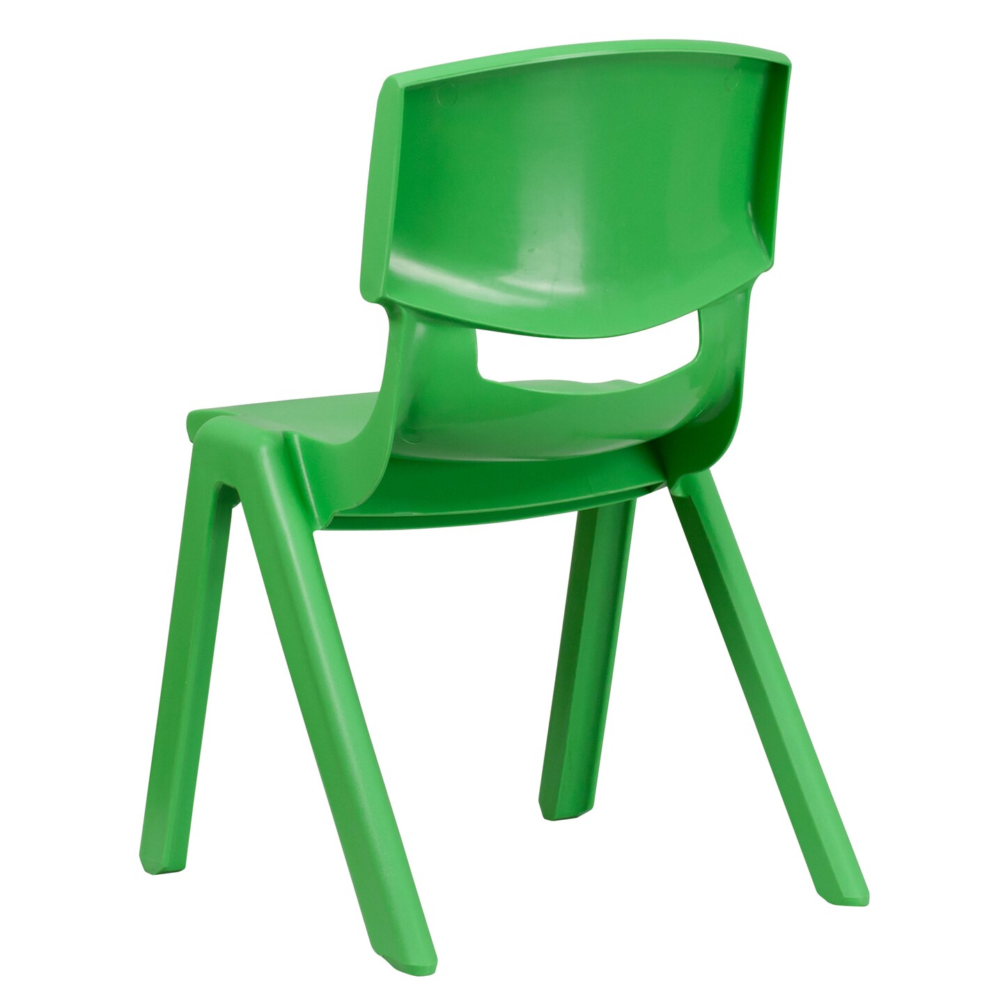 Emma and Oliver 2 Pack Plastic Stackable School Chair with 15.5&#x22;H Seat