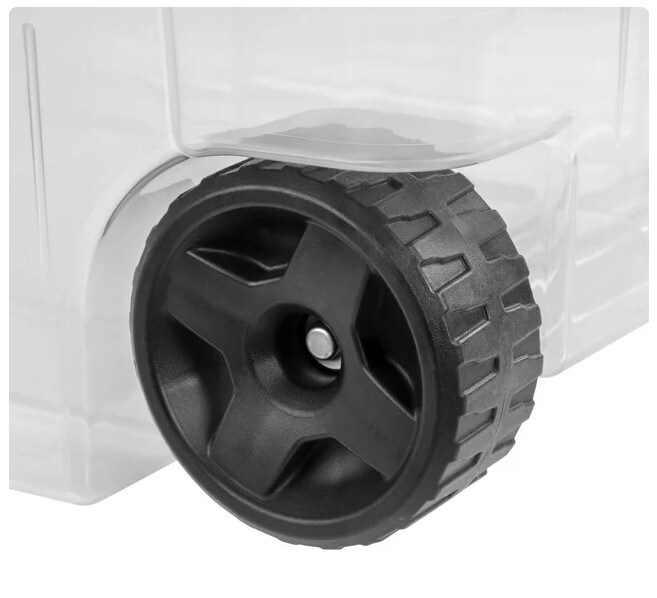 Sweet Plum 160 Qt. Plastic Wheeled Storage Box