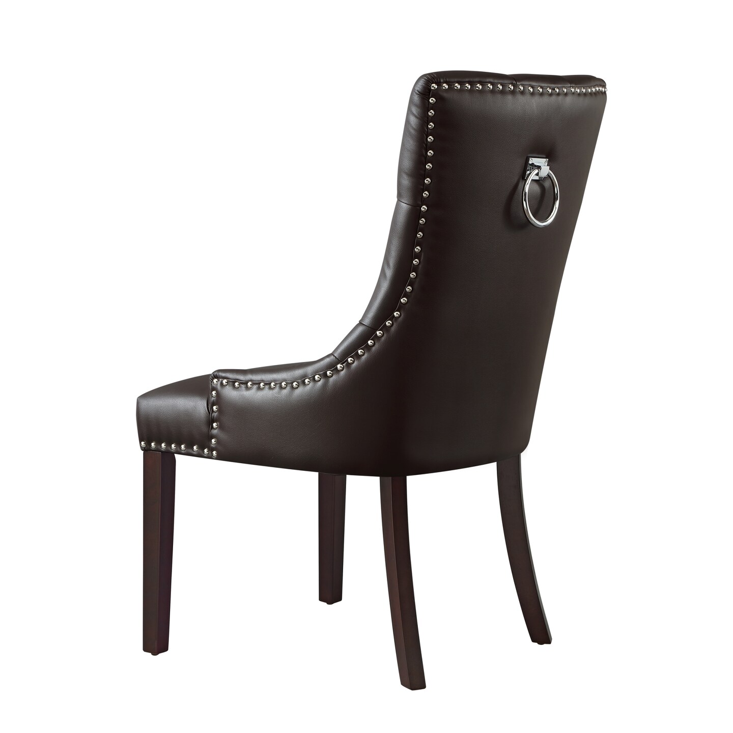 Autumn PU Leather Nailhead Armless Dining Chair (Set of 2)