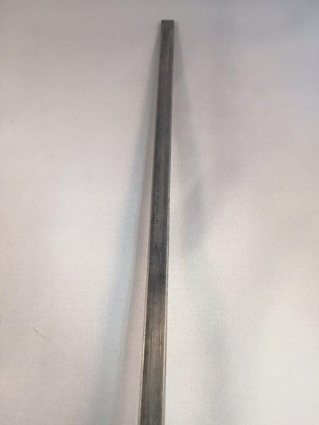 Stained Glass Reinforcing Bar, 1/8 x 1/4in Zinc Coated Steel rebar 3ft x 2 Pieces