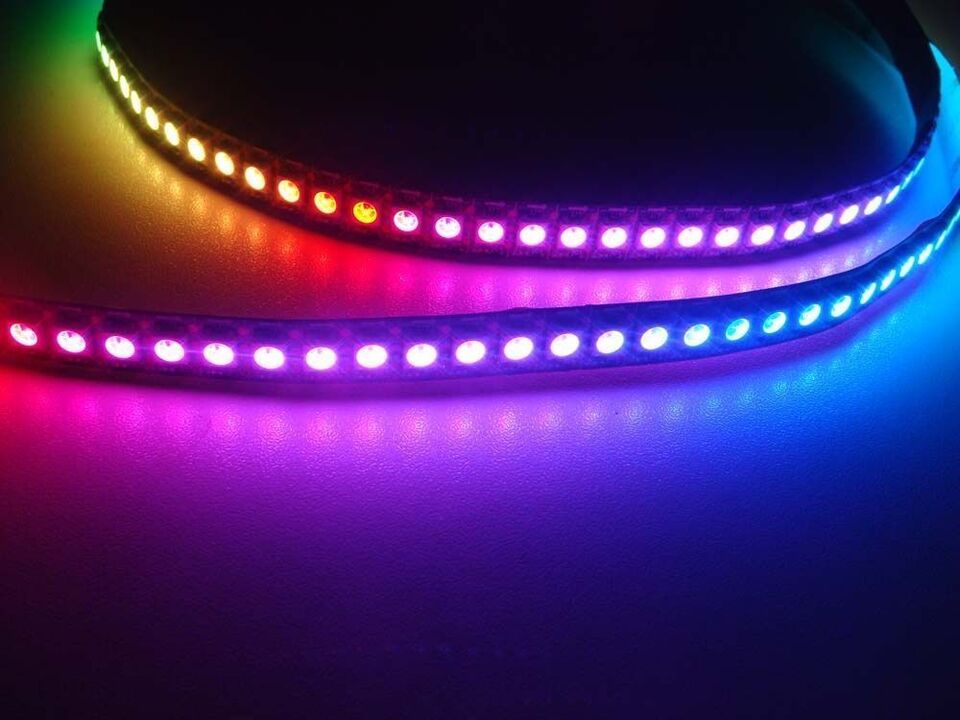 WS2812B 5V 5050 RGB LED Strip 1-5M 30 60 144 150 300 Leds Individual