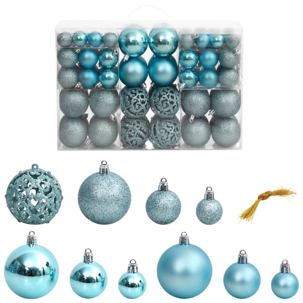 Christmas Baubles 100 pcs 1.2&#x22; / 1.6&#x22; / 2.4&#x22;