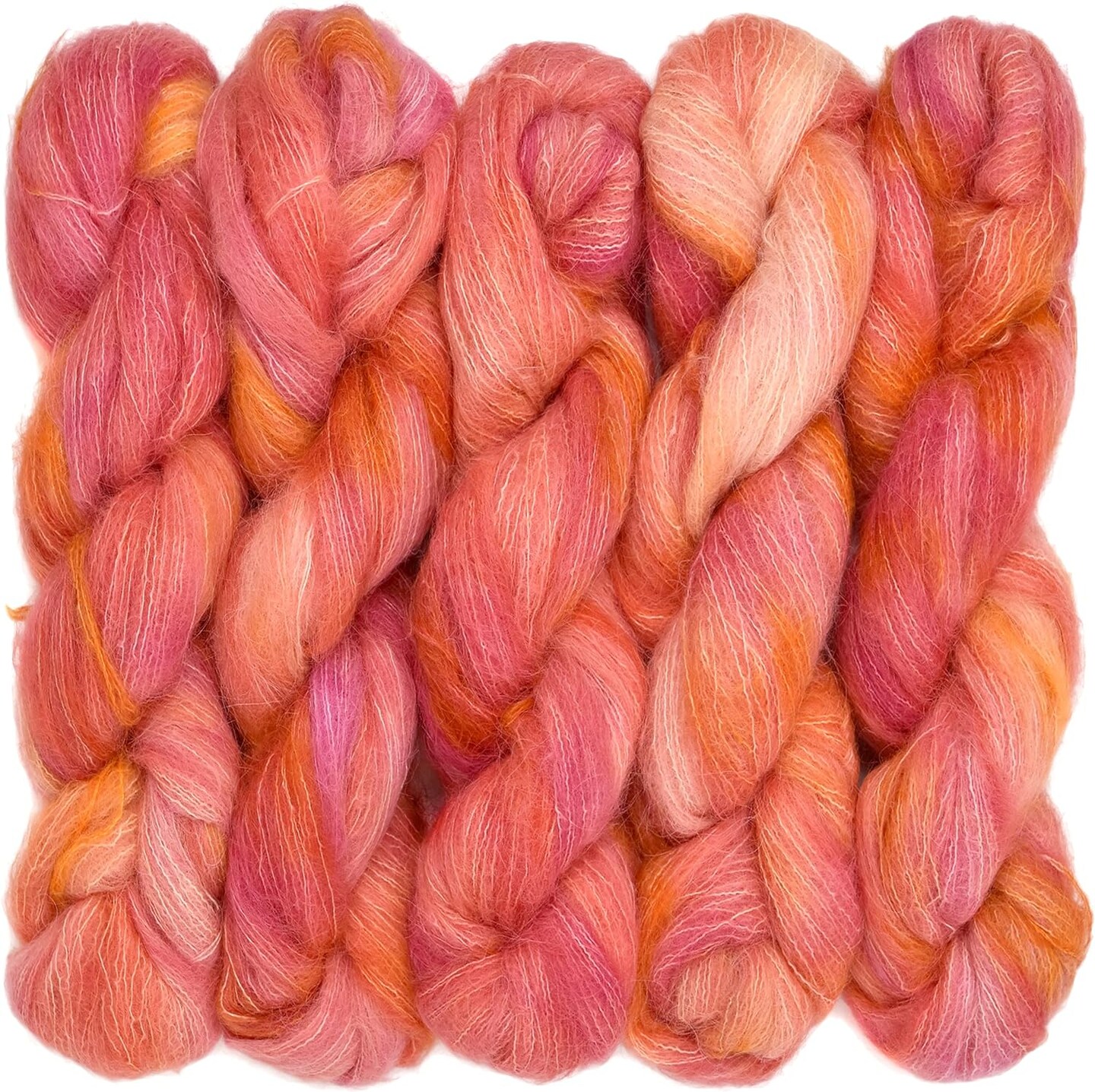 Suri Sensation Brushed Suri Alpaca: Super-Soft Lace Weight Yarn for Knit and Crochet, Non-Itchy, Pacific Northwest Hand Dyed.