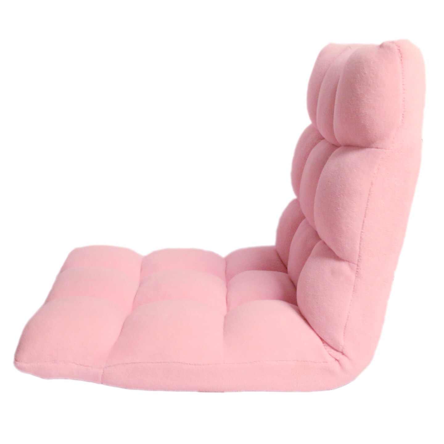 Microplush Quilted Folding Recliner Floor Chair Sleeper