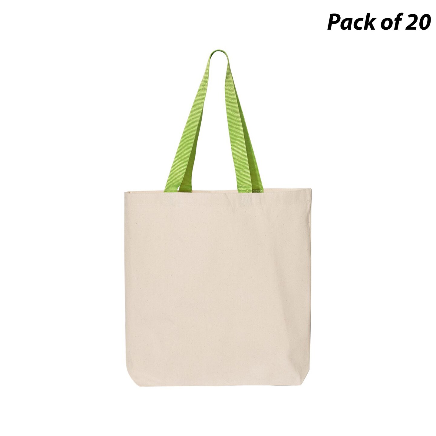 Canvas Tote with Contrast Color Handles 11L 12 oz. yd US 20