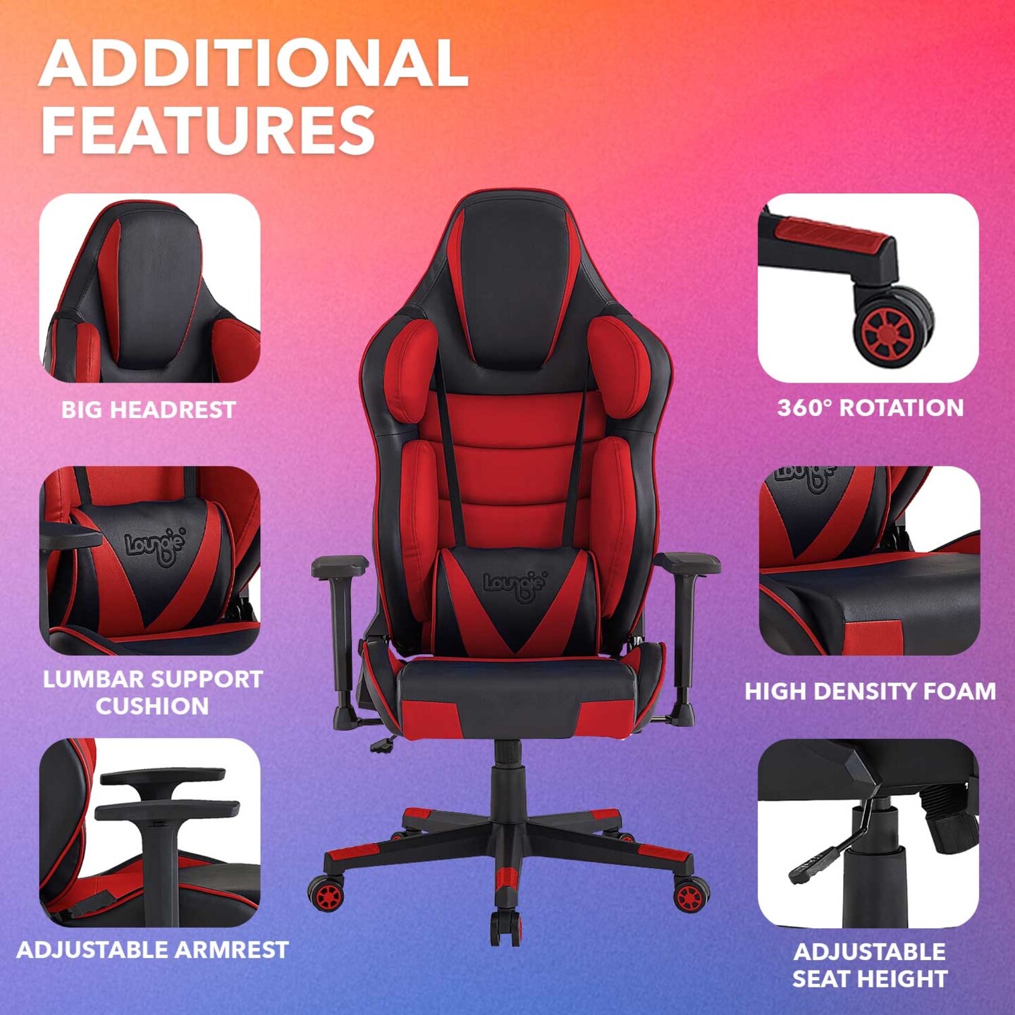 Viraj Faux Leather Game Chair