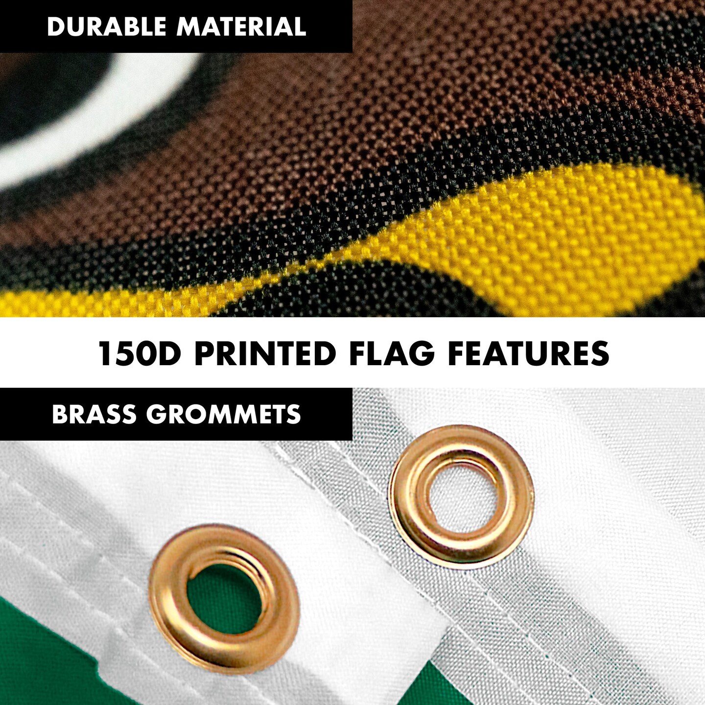 G128 Combo Pack: 6 Feet Tangle Free Spinning Flagpole (Silver) Mexico Mexican Flag 3x5 ft Printed 150D Brass Grommets (Flag Included) Aluminum Flag Pole
