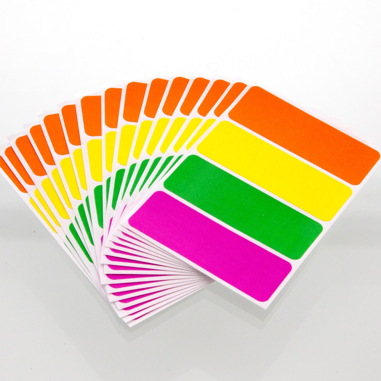 BAZIC Fluorescent Multipurpose Label 2 3/4&#x22; X 1&#x22; (60/Pack)