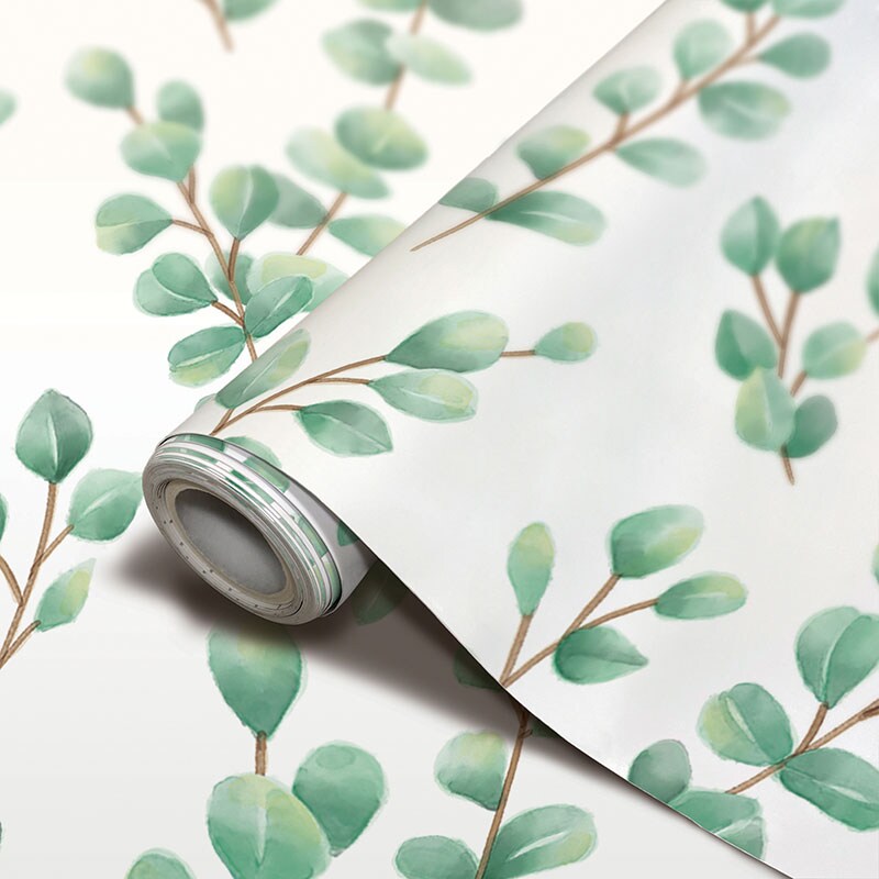 Peel and Stick Decorative Paper Roll, 17-1/2&#x22; x 10 ft, Eucalyptus