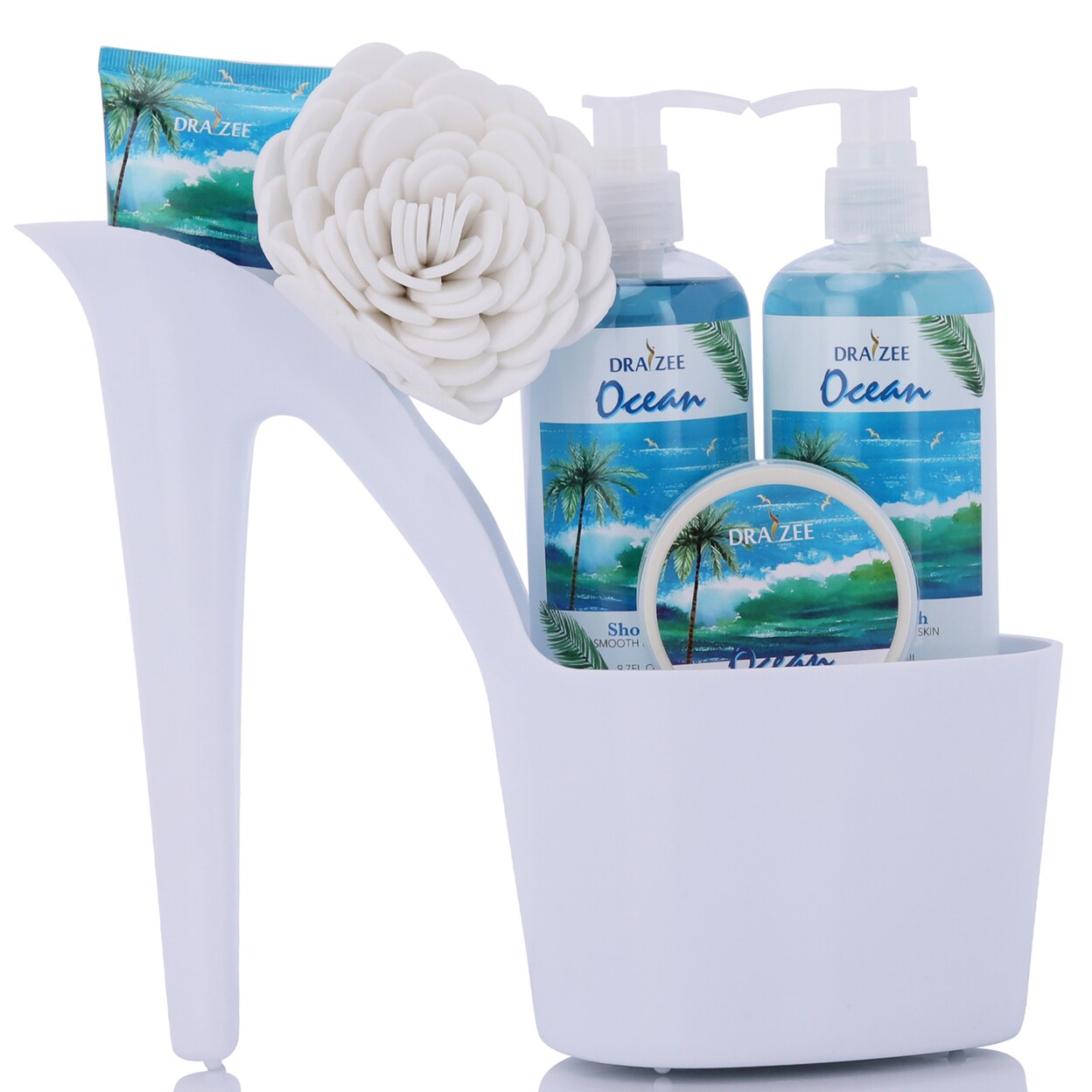 Draizee Heel Shoe Spa Gift Set Clean Ocean Scented Bath Essentials Gift ...