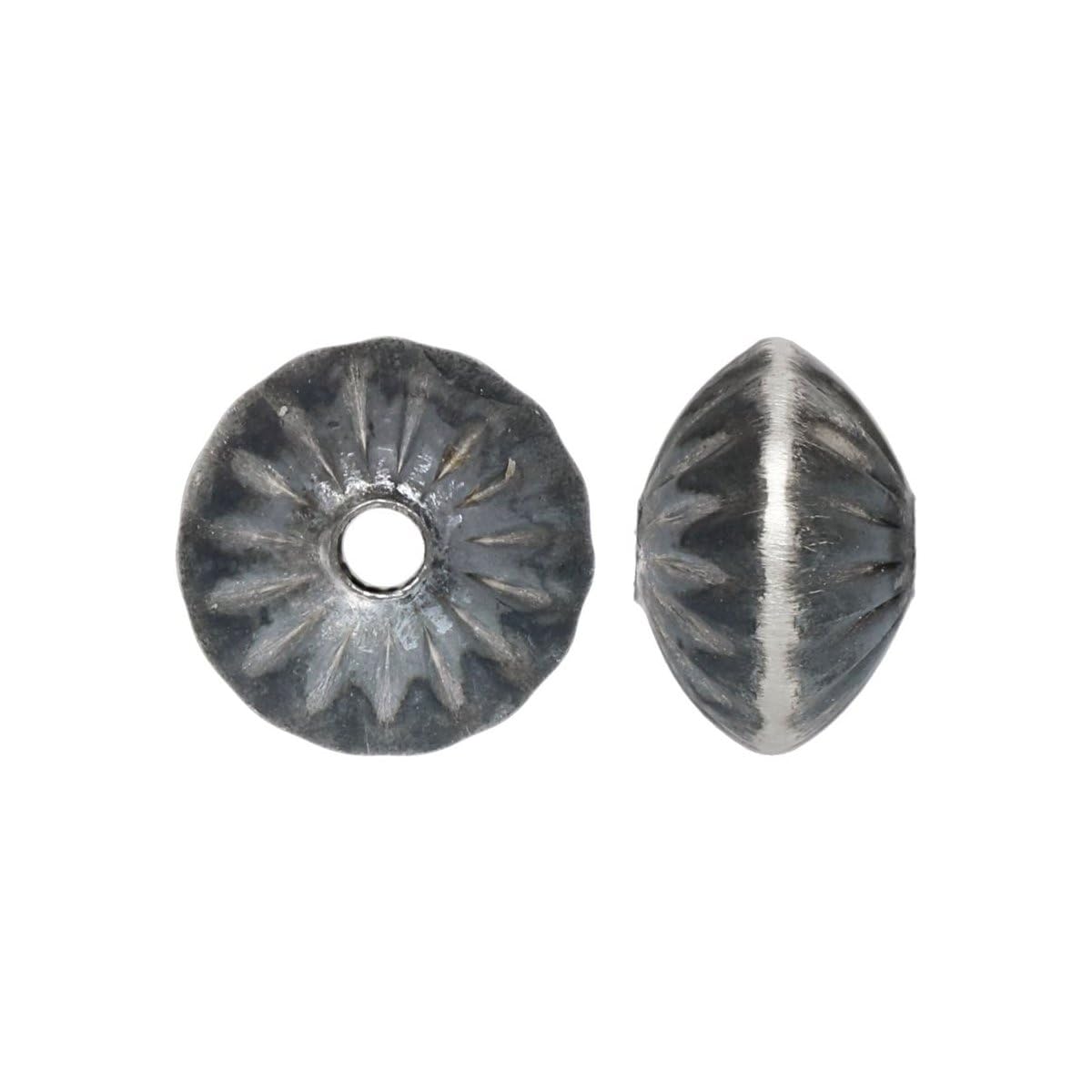 JewelrySupply Sterling Silver Navajo Style Pearl Loose Beads for Crafting and Jewelry Making Bracelets, Necklaces, Earrings, Make Your Own Jewelry
