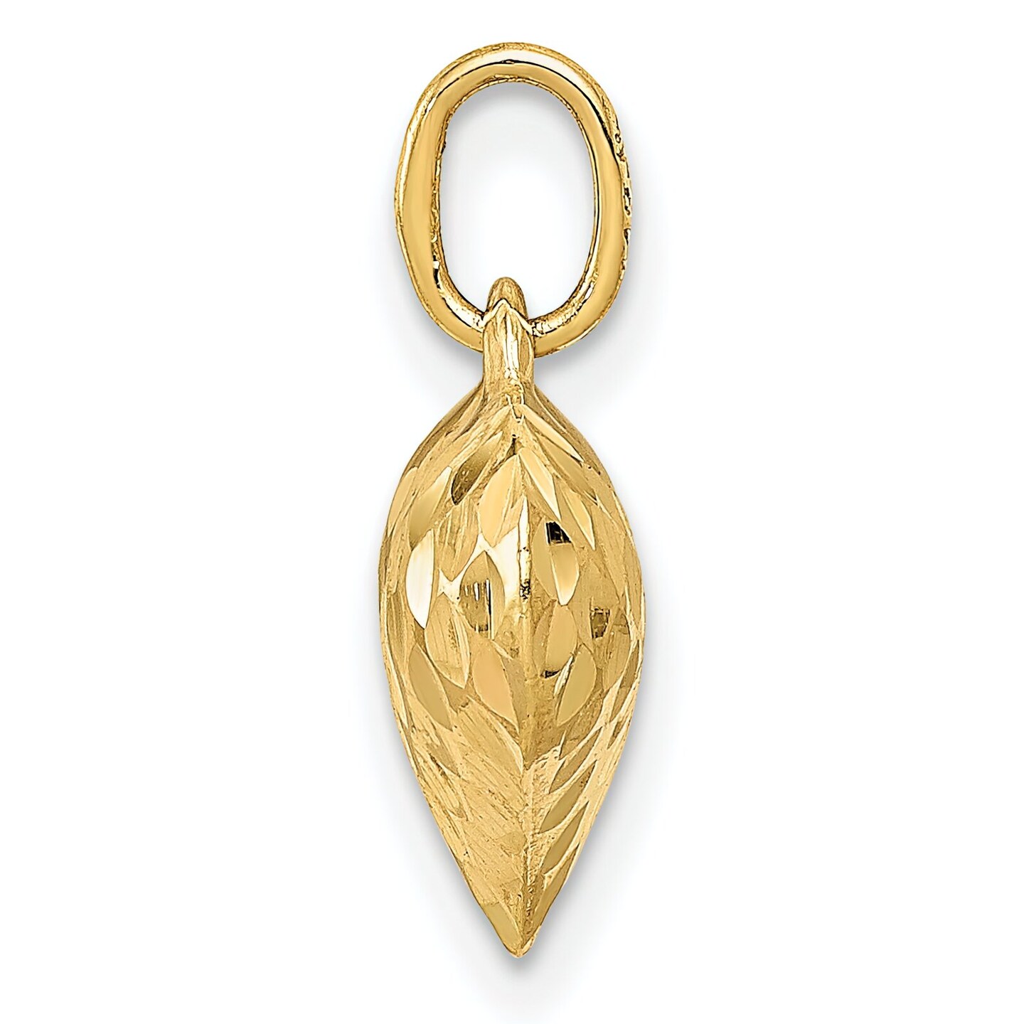 14K Gold Puffed Heart Charm Jewelry FindingKing