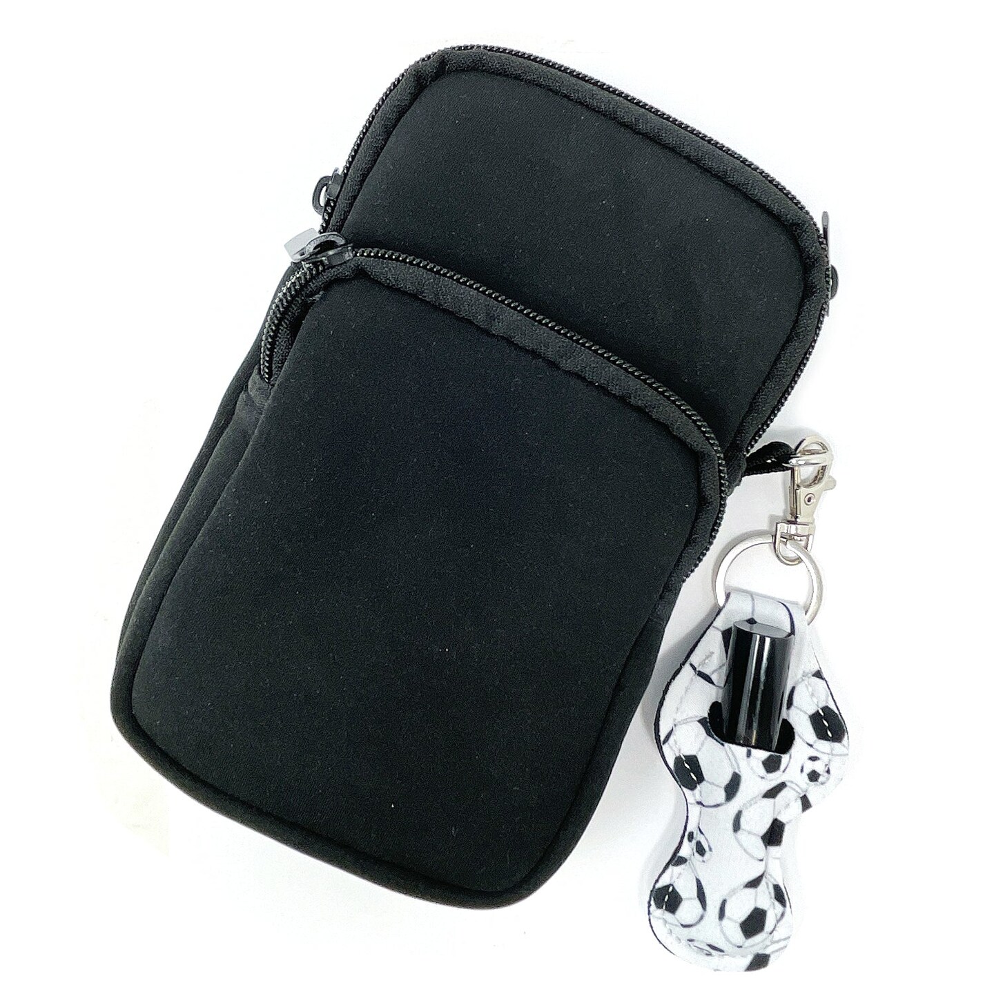 Wrapables 10 Pack Chapstick Holder Keychain with 10 Pieces Metal Clasps