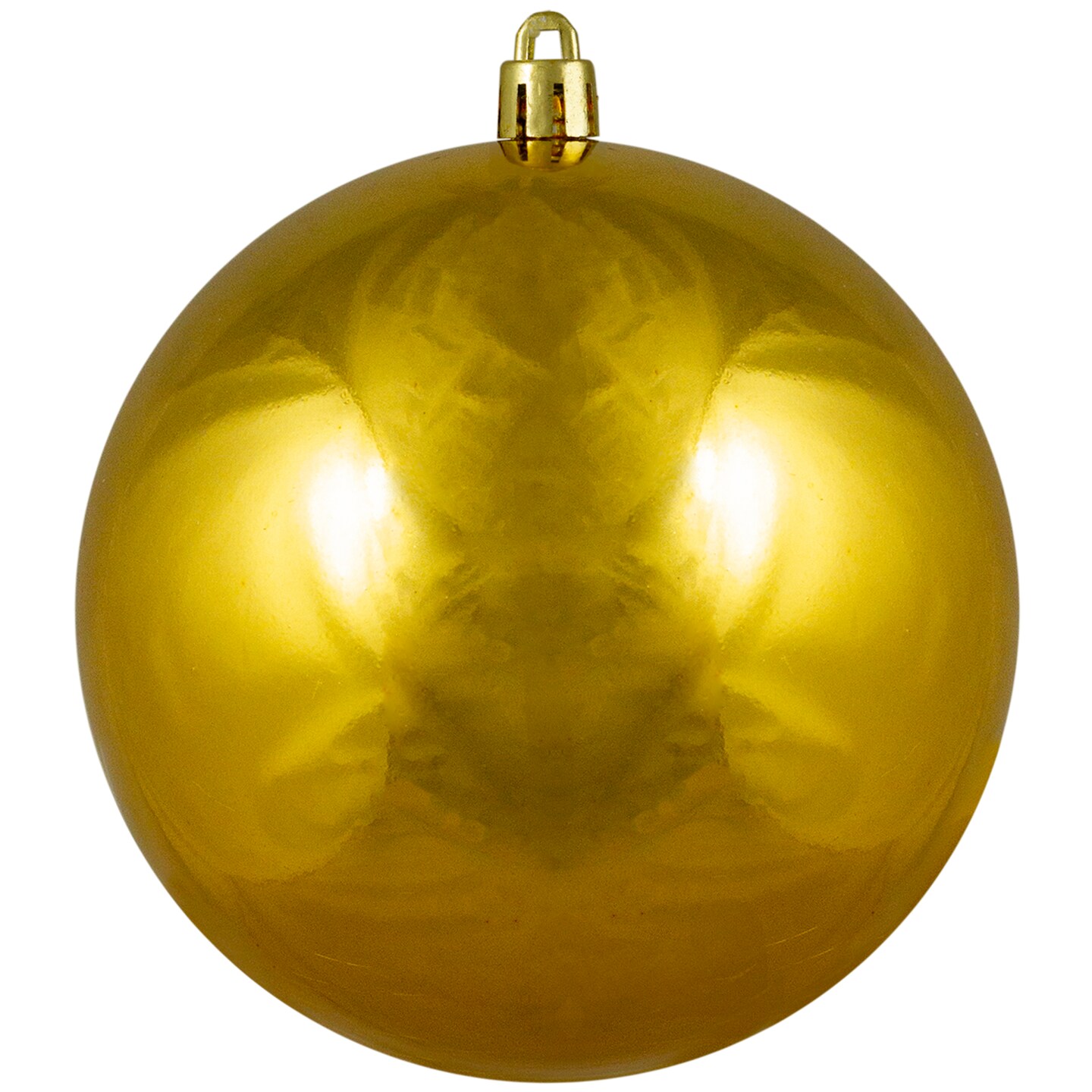 Northlight Shiny Vegas Gold Shatterproof Christmas Ball Ornament 4" (100mm)