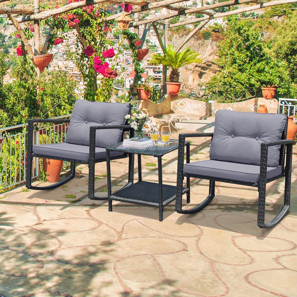 Gymax 3 deals piece patio set