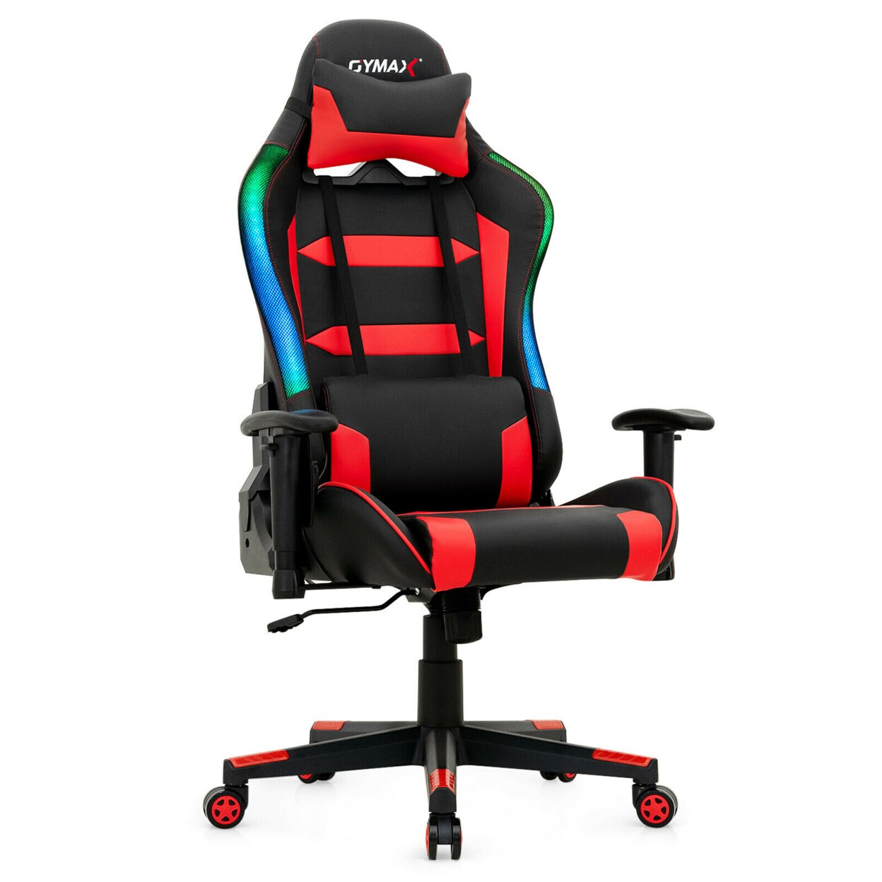 Gaming Chair Adjustable Swivel Computer Chair W/ Led Lights And Remote
