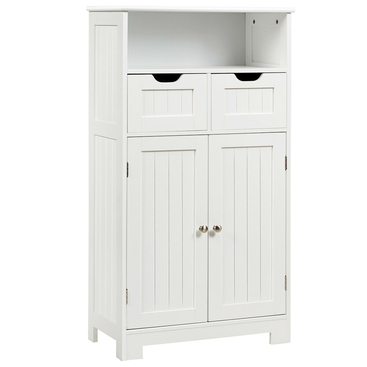 Bathroom Floor Cabinet 3-Drawer Wooden Storage Side Organizer