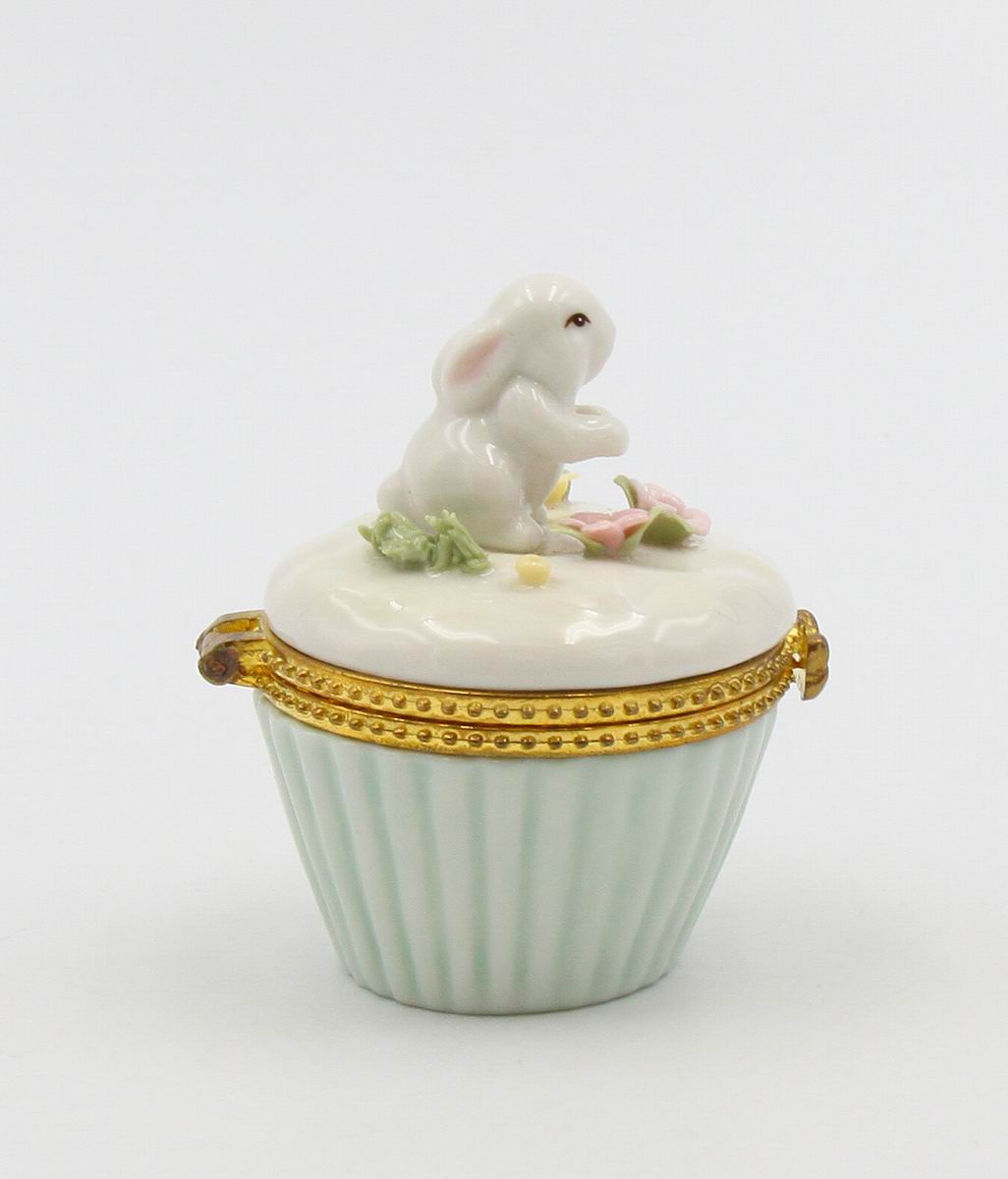 Ceramic Easter Bunny Rabbit Hinge Box, Home D&#xE9;cor, Gift for Her, Gift for Mom, Bathroom D&#xE9;cor, Spring Decor, Easter Decor