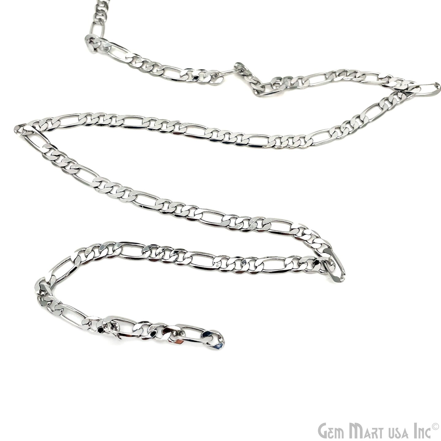 Silver Finding Chain, Silver Plated DIY Jewelry Chain, DIY Necklace Chain, Assorted Styles, 1 foot, GemMartUSA (SPCH)