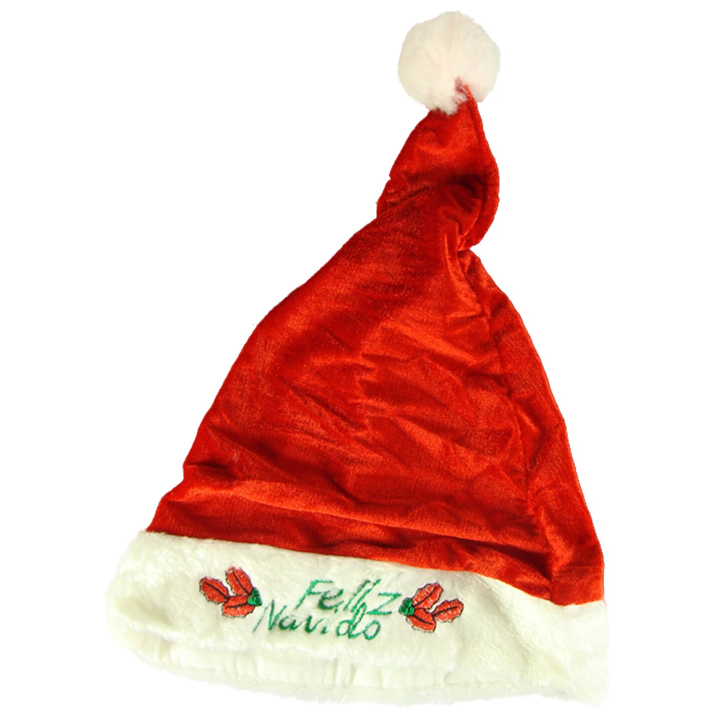 CC Christmas Decor Club Pack of 144 Red and White &#x27;Feliz Navido&#x27; Unisex Adult Christmas Hats Costume Accessory - Small