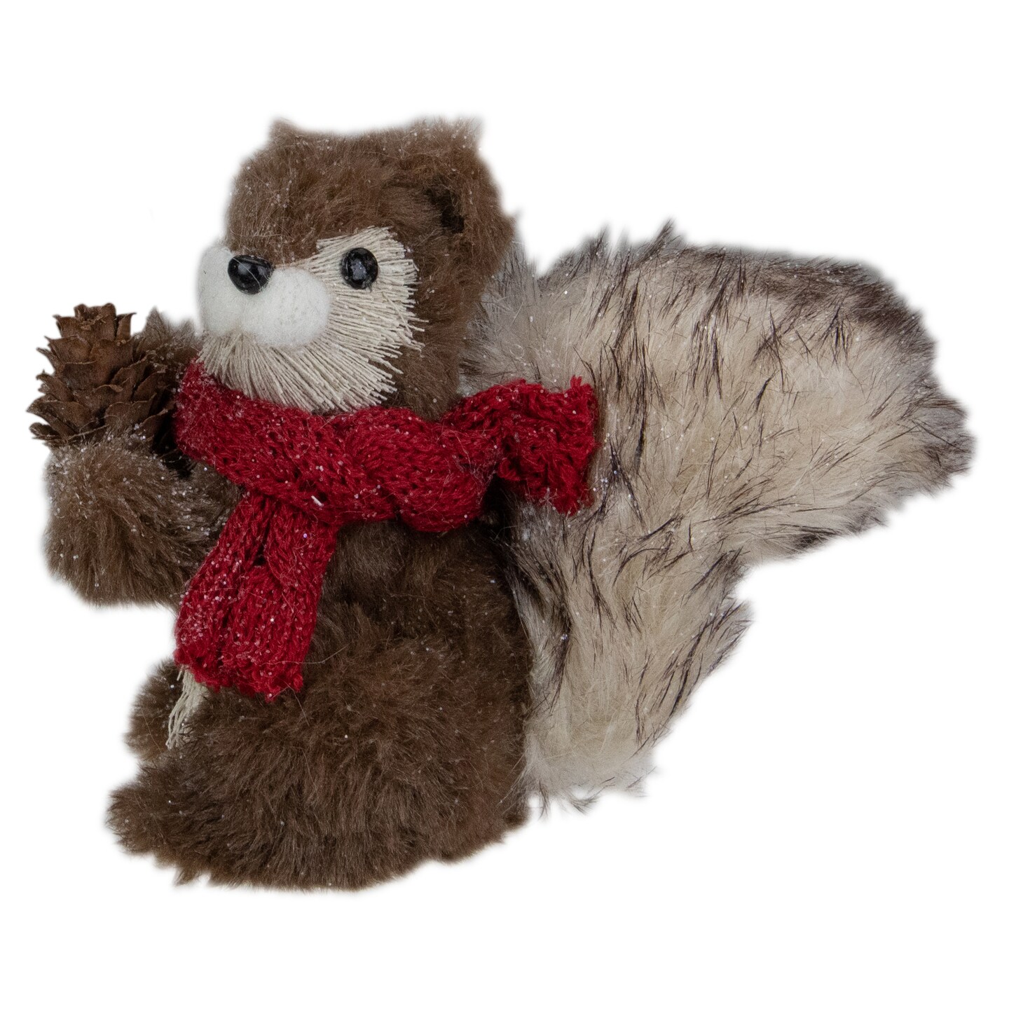 Northlight Standing Squirrel with Pinecone and Scarf Christmas Figurine - 6&#x22;