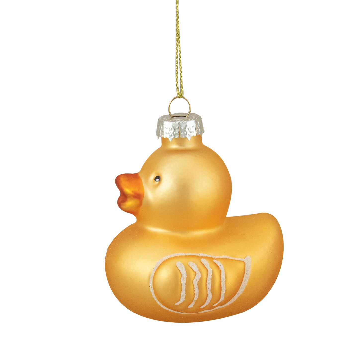 Northlight 3&#x22; Yellow Rubber Duck Glass Christmas Ornament